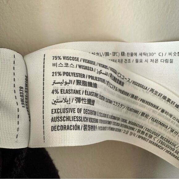 Nwt-Abercrombie & Fitch Super Soft Knot Front Navy Long Sleeve (Size:Small) - Picture 8 of 9